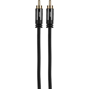 Main product image for Audtek SMC6 Premium Single 6 ft. RCA Audio Video Subwoofer Cable with Metal Shell